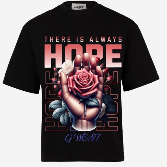 G-WEST THERE IS ALWAYS HOPE OVERSIZED TEE - Picture 5 of 10